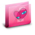 Folder Broken Heart Pink Icon 72x72 png